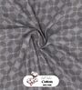 Monkler Steel Grey 100% Cotton Abstract King Size Bedsheet with 2 Pillow Covers